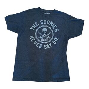 Goonies Skull Never Say Die  Mens Vintage Classic T-Shirt medium